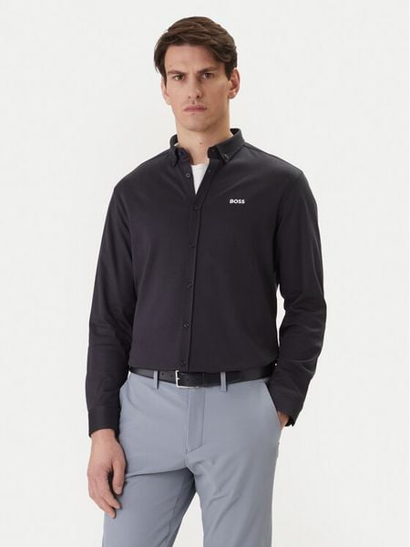 BOSS Koszula ST Motion 50555946 Granatowy Regular Fit. Niebieskie koszule męskie Boss, m, bez wzorów, bez kołnierzyka, bez ramiączek. Za 599.99 zł.