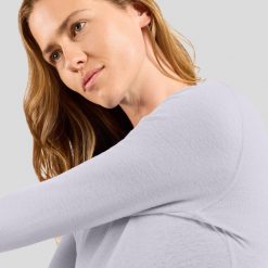 Bielizna termoaktywna z długim rękawem Odlo BL TOP crew neck l/s ACTIVE WARM. Biała bielizna termoaktywna damska Odlo, l, bez wzorów, z materiału, bez ramiączek, długie. Za 259.99 zł.
