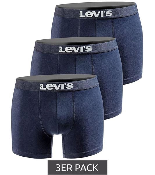 Bokserki majtki męskie Levi's Boxers 3-Pack. Szare bokserki męskie Levi's, m, bez wzorów, z bawełny. Za 99.00 zł.