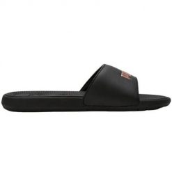 Klapki basenowe dla dorosłych Puma Cool Cat 2.0. Czarne klapki damskie Puma, bez wzorów, z gumy, sportowe, bez obcasa. Za 217.00 zł.