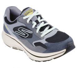 Tenisówki Skechers Model Run Consistent 2. Kolor Szary. Czarne trampki męskie Skechers, bez wzorów, z materiału, bez zapięcia. Za 379.99 zł.