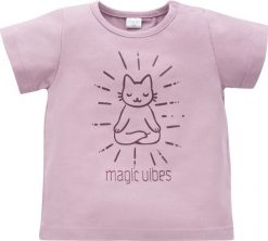 PINOKIO Bluzka bawełniana z krótkim rękawem dla dziewczynki Magic Vibes Pinokio 86. Bluzki dla dziewczynek Pinokio, bez wzorów, z bawełny, bez kołnierzyka, bez ramiączek. Za 37.06 zł.