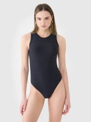 BODY DAMSKIE 4F SPORTOWE Z WYCIĘCEM NA PLECACH CZARNY. Czarne body damskie 4f, l, bez wzorów, z bawełny. Za 81.75 zł.