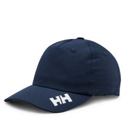 Czapka z daszkiem Helly Hansen. Niebieskie czapki i kapelusze damskie Helly Hansen, bez wzorów, sportowe. Za 109.99 zł.