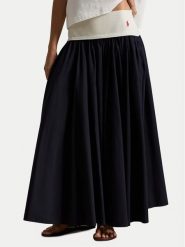 Polo Ralph Lauren Spódnica trapezowa 211A96329001 Granatowy Regular Fit. Niebieskie spódnice damskie Polo Ralph Lauren, m, bez wzorów, z bawełny, trapezowe. Za 1,369.00 zł.