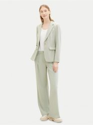 Tom Tailor Marynarka 1040327 Zielony Regular Fit. Zielone żakiety damskie Tom Tailor, bez wzorów, z syntetyku. Za 339.99 zł.