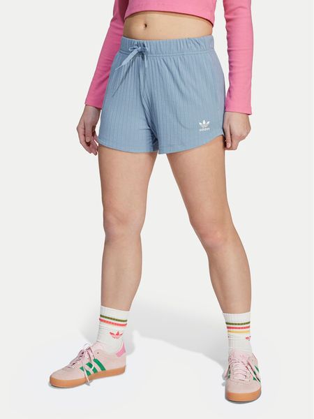 Adidas Szorty sportowe JX2776 Błękitny Loose Fit. Niebieskie spodenki dla dziewczynek Adidas, bez wzorów, z wiskozy, sportowe. Za 99.99 zł.
