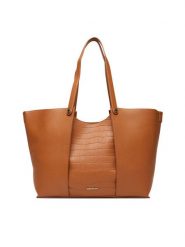 Gino Rossi Torebka C-LX10146 Brązowy. Brązowe torebki do ręki damskie Gino Rossi, bez wzorów, z materiału, bez dodatków. Za 329.99 zł.