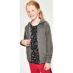 Bluza z kapturem - Szary. Szare bluzy damskie Reserved, l, bez wzorów, z kapturem. Za 89.99 zł.