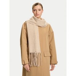 Szalik Tommy Hilfiger. Brązowe szaliki i chusty damskie Tommy Hilfiger, bez wzorów. Za 389.99 zł.
