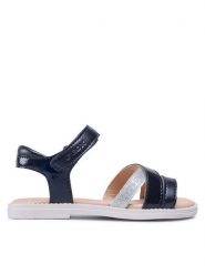 Geox Sandały J S. Karly G.D J5235D 002BJ C4002 M Granatowy. Niebieskie sandały chłopięce Geox, ze skóry, bez zapięcia. Za 109.99 zł.