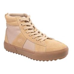 Męskie Buty Sportowe Bomer Mid Cow Suede. Brązowe trekkingi męskie IGUANA, trekkingowe. Za 381.28 zł.