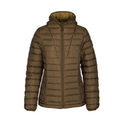 Trespass Bartush - Damski puchowy Jkt Dark Olive. Zielone kurtki damskie Trespass, bez wzorów, z puchu, bez kaptura. Za 455.99 zł.