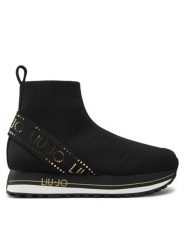 Liu Jo Botki 4F4311 TX450 Czarny. Czarne botki dziewczęce Liu Jo, z materiału, bez zapięcia. Za 459.99 zł.