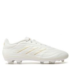 Buty do piłki nożnej adidas. Białe buty sportowe męskie Adidas, bez zapięcia. Za 239.99 zł.
