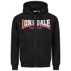 Bluza z kapturem Lonsdale Garrigill. Białe bluzy męskie Lonsdale, m, z aplikacjami, z bawełny, z kapturem. Za 277.00 zł.
