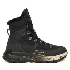 Trzewiki Premiata. Czarne botki męskie Premiata, bez wzorów, bez zapięcia. Za 2,069.00 zł.