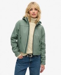 Damska kurtka wodoodporna Superdry Softshell Trekker. Zielone kurtki sportowe damskie Superdry., l, bez wzorów, z softshellu, bez kaptura. Za 343.20 zł.