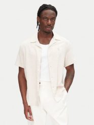 Filling Pieces Koszula Resort 9179980 Écru Regular Fit. Koszule męskie Filling Pieces, m, bez wzorów, ze lnu, bez kołnierzyka, bez ramiączek. Za 489.99 zł.