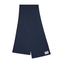 Szal Guess. Niebieskie szaliki męskie Guess, z aplikacjami. Za 219.99 zł.