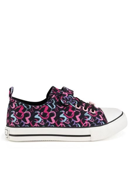 Nelli Blu Trampki BIC-SS25-NB24666 Czarny. Czarne trampki i tenisówki dziewczęce Nelli Blu, bez wzorów, z materiału, bez zapięcia. Za 79.99 zł.