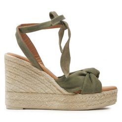 Espadryle Manebi. Zielone klapki damskie Manebi, bez wzorów, bez obcasa, bez zapięcia. Za 749.99 zł.