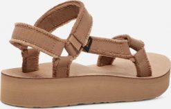 Teva W'S Midform Universal Canvas, TEY, 40 (us 9); uk 7. Brązowe sandały damskie Teva, bez wzorów, bez obcasa, bez zapięcia. Za 244.17 zł.