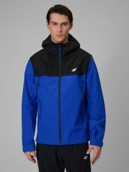 4F Kurtka przejściowa membrana 5000 męska - niebieska 3XL. Niebieskie kurtki męskie 4f, l, bez wzorów, z materiału, biznesowe, bez kaptura. Za 399.99 zł.