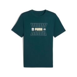 Koszulka Puma ESS LOGO LAB Holiday. Zielone koszulki sportowe męskie Puma, m, bez wzorów, bez kołnierzyka, bez ramiączek. Za 178.00 zł.