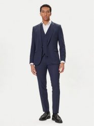 HUGO Garnitur Arti/Hesten242V1X 50547314 Granatowy Extra Slim Fit. Niebieskie garnitury męskie Hugo, bez wzorów, z syntetyku. Za 2,649.00 zł.