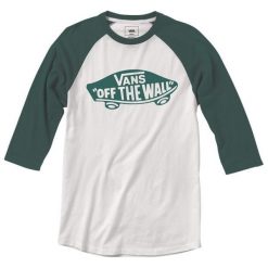 Vans T-Shirt Chłopięcy Raglan S Biały/Zielony. T-shirty dla chłopców marki Vans. Za 89.00 zł.