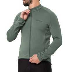 Bluza męska sportowa Jack Wolfskin MOROBBIA FZ LIGHT. Czarne bluzy męskie Jack Wolfskin, l, bez wzorów, z materiału, bez kaptura. Za 219.00 zł.