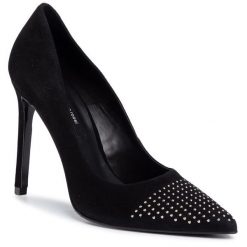 Szpilki GINO ROSSI. Czarne szpilki damskie Gino Rossi, bez wzorów, bez obcasa, bez zapięcia. Za 349.99 zł.