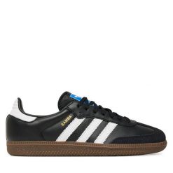 Sneakersy adidas. Czarne trampki i tenisówki chłopięce Adidas, bez wzorów, bez zapięcia. Za 359.99 zł.