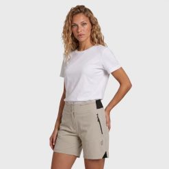 Spodenki trekkingowe damskie Bemba szorty turystyczne. Brązowe szorty damskie Aulp, na lato, l, bez wzorów, z materiału. Za 169.99 zł.