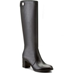 Kozaki KOTYL - 4045 Czarny Lico. Czarne kozaki damskie Kotyl, ze skóry. W wyprzedaży za 379.00 zł.