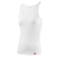 Damski tank top Löffler Transtex Light. Białe koszulki sportowe damskie LOFFLER, l, bez wzorów, bez kołnierzyka, bez ramiączek, trekkingowe. Za 259.50 zł.