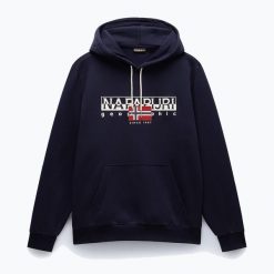 Bluza męska Napapijri B-Aylmer Hint. Niebieskie bluzy męskie Napapijri, m, bez wzorów, bez kaptura. Za 309.99 zł.