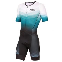 Krótki strój triathlonowy Mako Trifonction Pro. Niebieskie buty sportowe męskie MAKO, bez zapięcia, rowerowe. Za 893.50 zł.