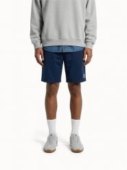 Szorty Le Coq Sportif Essentiels. Niebieskie krótkie spodenki sportowe męskie le coq sportif, l, bez wzorów, z materiału, na fitness i siłownię. Za 255.50 zł.