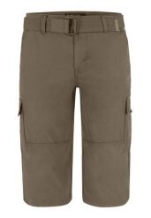 Szorty bojówki z paskiem P-ERGS. Brązowe szorty męskie Volcano, m, bez wzorów, z bawełny. Za 169.99 zł.