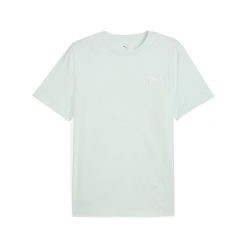 Męska koszulka Essentials z małym logo No. 1 PUMA Peaceful Blue. Niebieskie buty sportowe męskie Puma, m, bez wzorów, z bawełny, bez kołnierzyka, bez ramiączek, na fitness i siłownię. Za 190.00 zł.