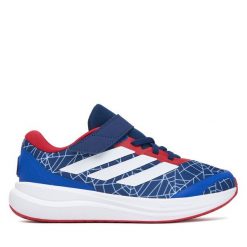 Sneakersy adidas. Niebieskie trampki i tenisówki chłopięce Adidas, bez wzorów, bez zapięcia. Za 179.99 zł.