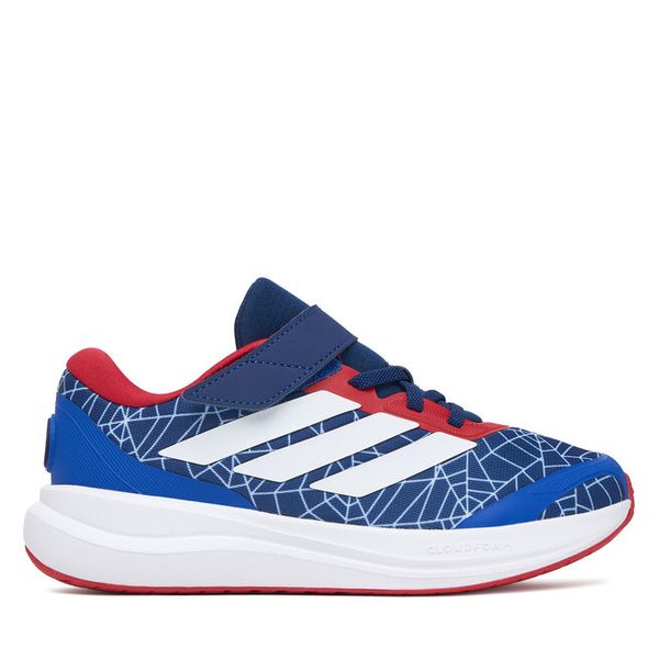 Sneakersy adidas. Niebieskie trampki i tenisówki chłopięce Adidas, bez wzorów, bez zapięcia. Za 179.99 zł.