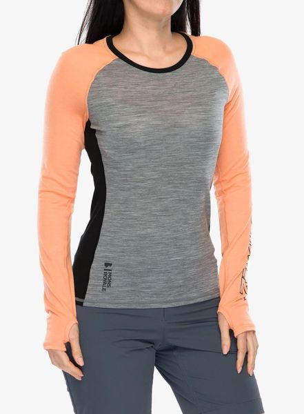 Bluza termoaktywna damska Mons Royale Bella LS. Szare bluzy damskie Mons Royale, s, bez wzorów, z elastanu, bez kaptura. Za 318.99 zł.