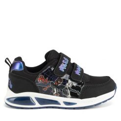 Sneakersy Spiderman Ultimate. Czarne trampki i tenisówki chłopięce Spiderman Ultimate, bez wzorów, bez zapięcia. Za 129.99 zł.