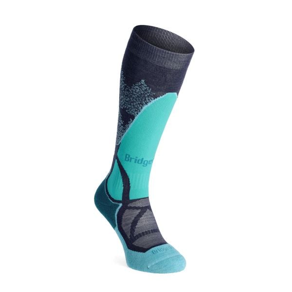 Skarpety narciarskie damskie Bridgedale Ski MW. Niebieskie skarpety damskie Bridgedale, bez wzorów. Za 76.99 zł.