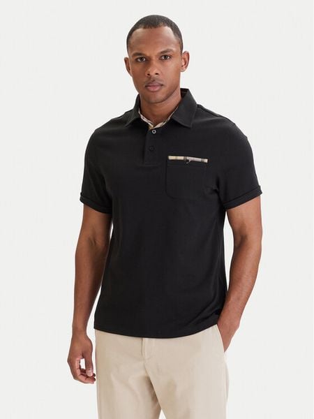 Barbour Polo Premium Corpatch MML1496BK31 Czarny Tailored Fit. Czarne koszulki polo męskie Barbour, m, bez wzorów, z bawełny, bez ramiączek. Za 269.99 zł.