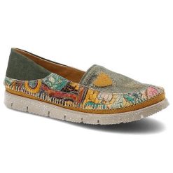 Zielone Półbuty Maciejka Wygodne Buty Damskie. Zielone półbuty damskie Maciejka, z aplikacjami, ze skóry, bez obcasa, bez zapięcia. Za 305.99 zł.