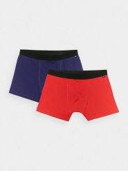 4F Bielizna bokserki (2-pack) męskie - multikolor M. Bokserki męskie 4f, m, bez wzorów, z bawełny. Za 79.99 zł.